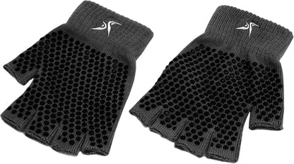 ProsourceFit Grippy Yoga Gloves, Yoga Hand Grips with Firm Fingerless Design, One Size Fits All Yoga Gloves with Grips for Women and Men
