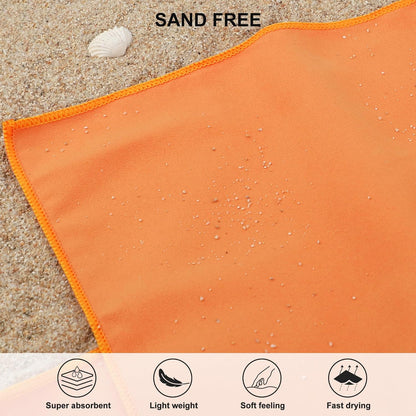 Rainleaf Microfiber Towel Perfect Travel & Gym & Camping Towel. Quick Dry - Super Absorbent - Ultra Compact - Lightweight. Suitable for Trip, Beach, Shower, Backpacking, Pool