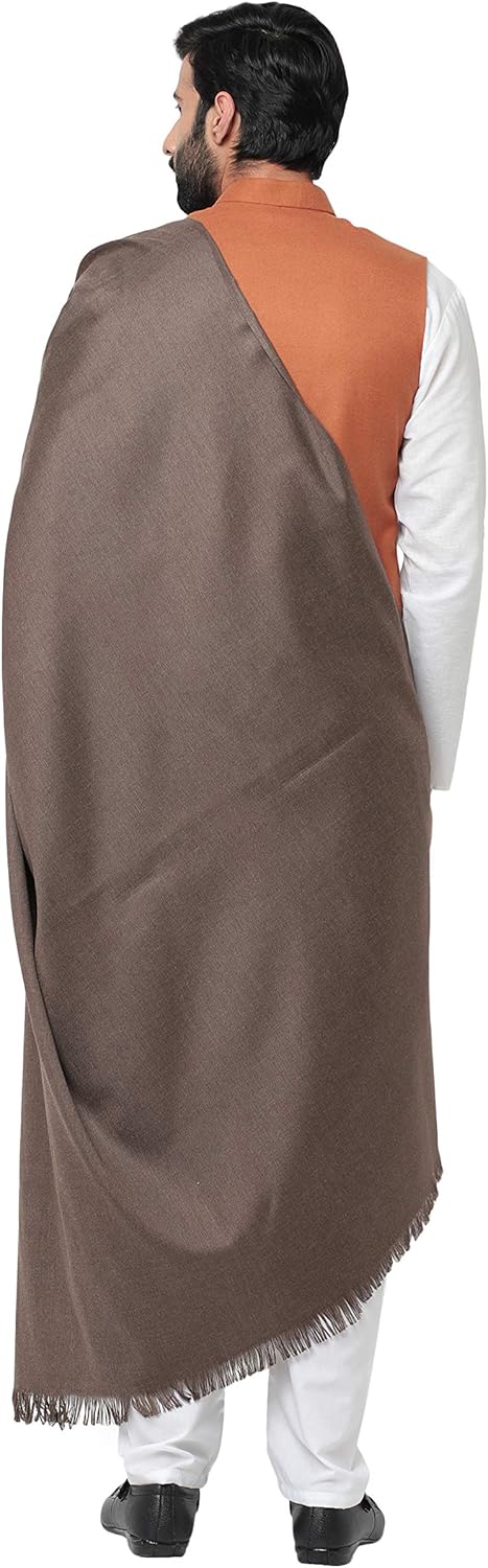 Weavers Villa Men's Plain Woollen Dhariwal Lohi/Shawl [50" X 100"]