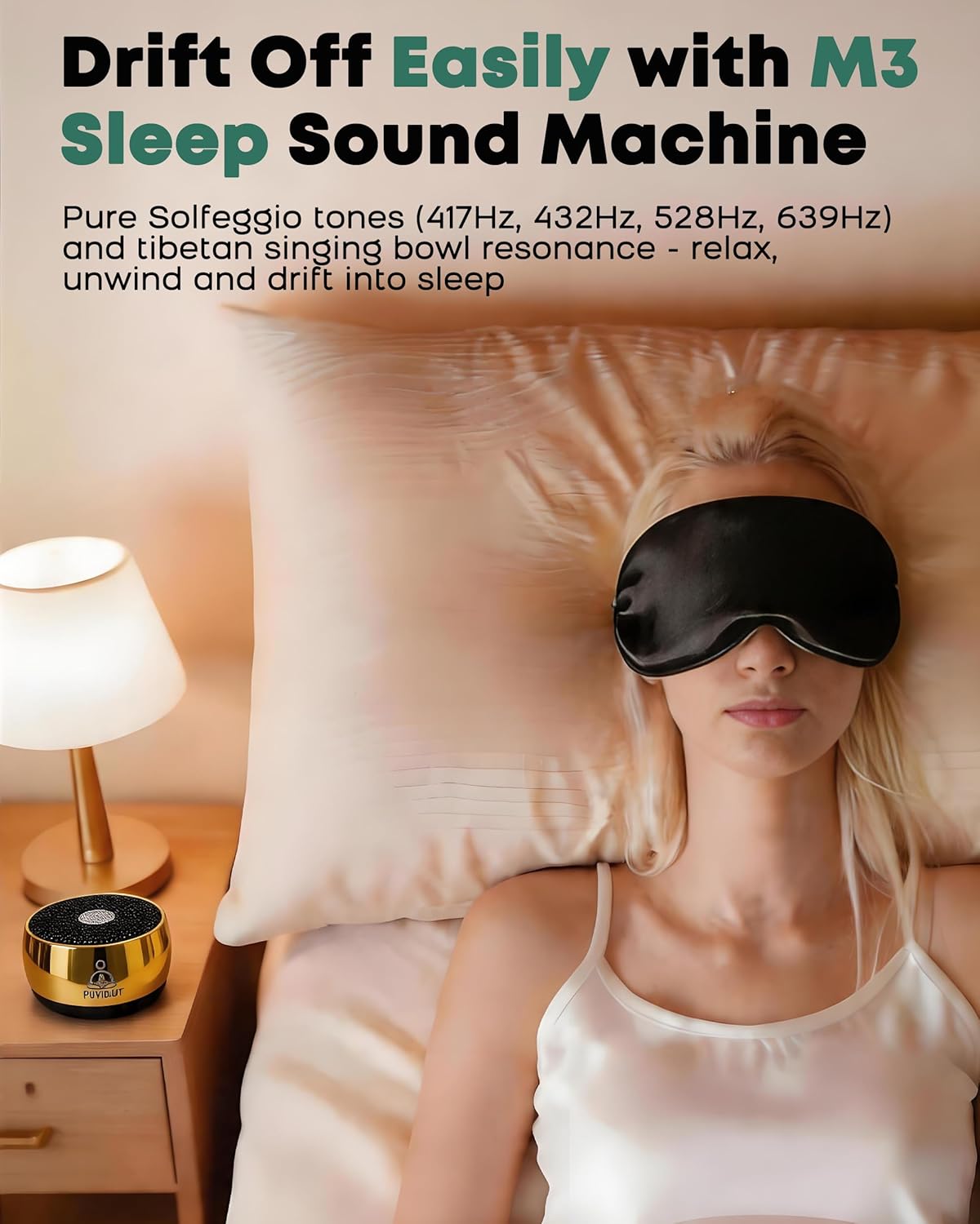 Sound Frequency Machine,Meditation Generator Instrument,Tone Device Tools - Solfeggio Frequencies Bath for Yoga, Mindfulness, Vibration System of Chakra Balancing, 5 Tones, 3 Timers