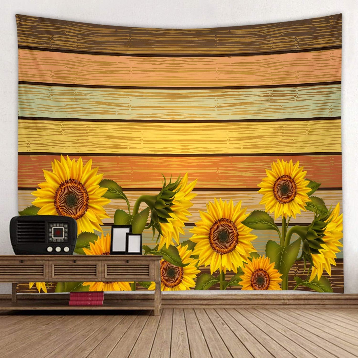 LYFANS Wooden Bridge Water Printing Fabric Tapestry Decorative Wall Art Tablecloth Bed Cover Picnic Carpet Beach Towel Bedroom Dormitory Living Room Multi functional Tapestry 79 x 59 inches