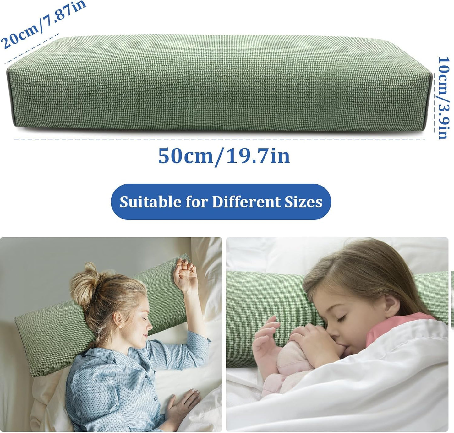 Adjustable Buckwheat Hull Pillow for Neck Pain Relief (21x8x4in) Natural Cooling Cervical Support Organic Pillow for Side & Back Sleepers with Night Sweats (Grey)