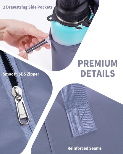 sportsnew Yoga Mat Bag Tote Yoga Gym Bags For Women Men with Waterproof Wet Pocket & Hook-and-loop, Quick Access Storage Yoga Mat Bag Carrier