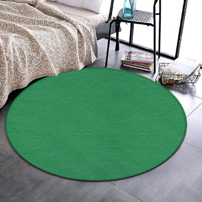 Machine Washable Modern Round Area Rug, Room Sofa Yoga Soft Round Carpet, Home Decor Non Slip Kitchen Office Circle Rug Grey, 24inch