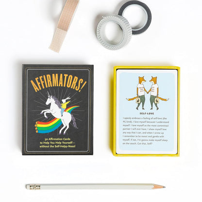 Affirmators! Original: 50 Affirmation Cards Deck For You Help Yourself without The Self-Helpy-Ness (50 Cards)