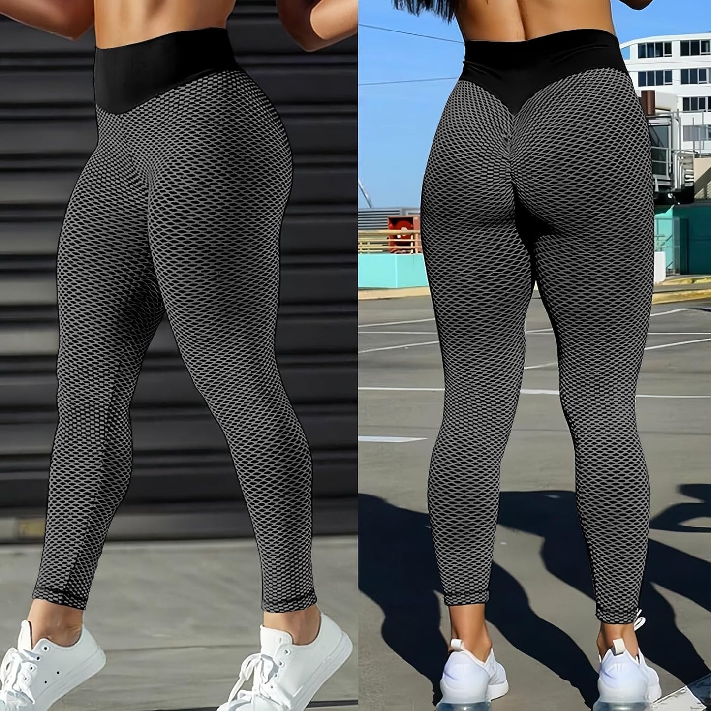 JGS1996 Butt Lifting Leggings for Women Tummy Control Workout Yoga Pants High Waisted Scrunch Booty Gym Tights