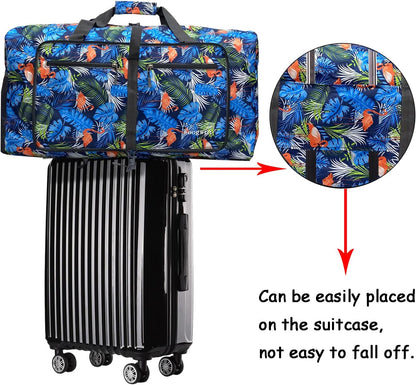 Woogwin Travel Duffel Bag Large Foldable Waterproof Overnight Bag for Beach Swim Bags Pool Sports Gym