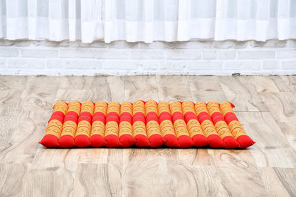 Leewadee Zabuton Seating Cushion – Square Floor Seat for Meditation Exercises, Light Yoga Mat Filled with Kapok