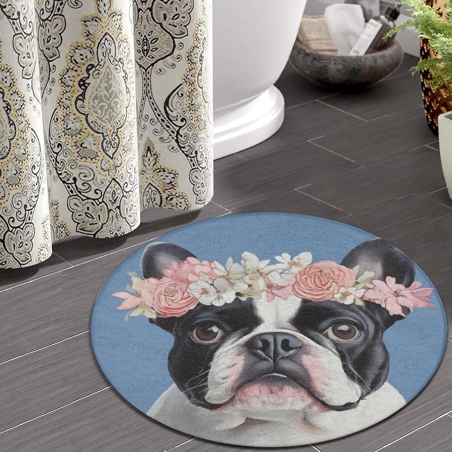 Room Sofa Yoga Soft Round Carpet, Home Decor Non Slip Kitchen Office Circle Rug, Machine Washable Modern Round Area Rug Beach Turtles, 60inch