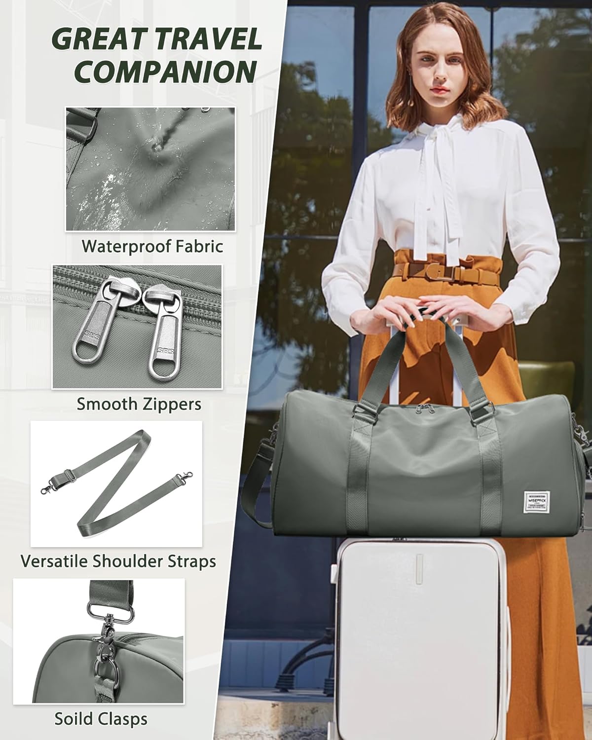 Gym Bag Womens Mens with Shoes Compartment and Wet Pocket Travel Duffel Bag for Women for Plane Sport Gym Tote Bags Swimming Yoga Waterproof Weekend Overnight Carry on Bag Hospital Holdalls - Colors A