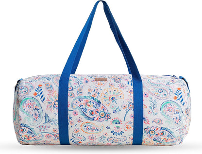 Maison d' Hermine Yoga Mat bag, Cylindrical bag for Woman&Men, yoga mat Bag &Adjustable shoulder straps Yoga Mat Carrier Bag with Drawstring Water Bottle Pocket and zipper pocket Easter Gifts
