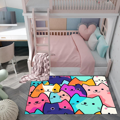 Black Girl Area Rug for Bedroom African American Rugs for Room Princess Carpet Kids Rugs for Bedroom African Girls Carpet for Living Room Teen Girls Yoga Mats, Pink, 4'×5'