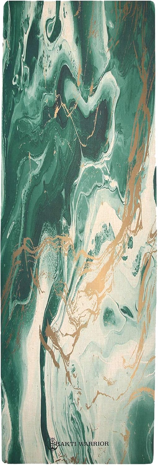 Shakti Warrior Anahata Hemp Yoga mat - Artist Designed, Premium eco Friendly mats, Non Slip, Non Toxic, Great for Regular & Hot Yoga, Pilates and Workouts (72 inch x 24 inch x 3mm Thick)