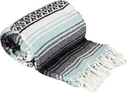 Canyon Creek Authentic Mexican Yoga Falsa Blanket (Light Purple)