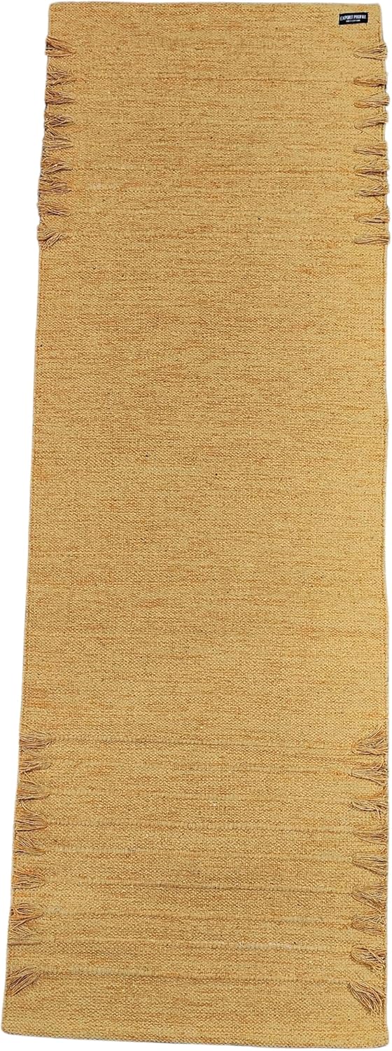 Indian Handmade100 % Organic Anti Skid Multi Colour Cotton Yoga Mat - Eco-Friendly Hand-Woven Rug - Non-Slip & Thick (24”x72”x5mm) for Hot yoga & Everyday Fitness at Home - Comfortable & Foldable Extra-Long Mat