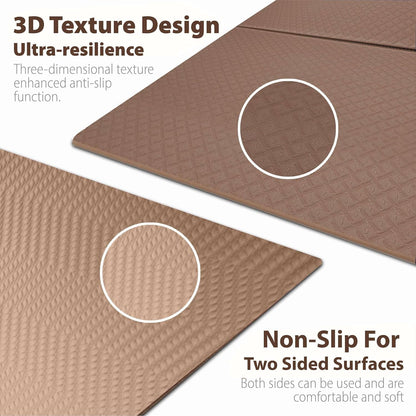 Foldable Yoga Exercise Mat – Lightweight, Anti-Slip, and Easy to Store for Yoga, Pilates, Home Workouts, and Floor Exercises