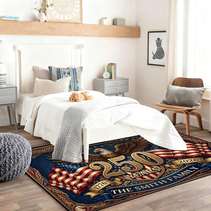 Personalized Family Name Initials Monogram Pink Rug, Shining Butterfly Printed Carpets for Girls Kids Butterfly Theme Living Room Indoor Bedroom Decor 5'×7' Soft Polyester Yoga Mat