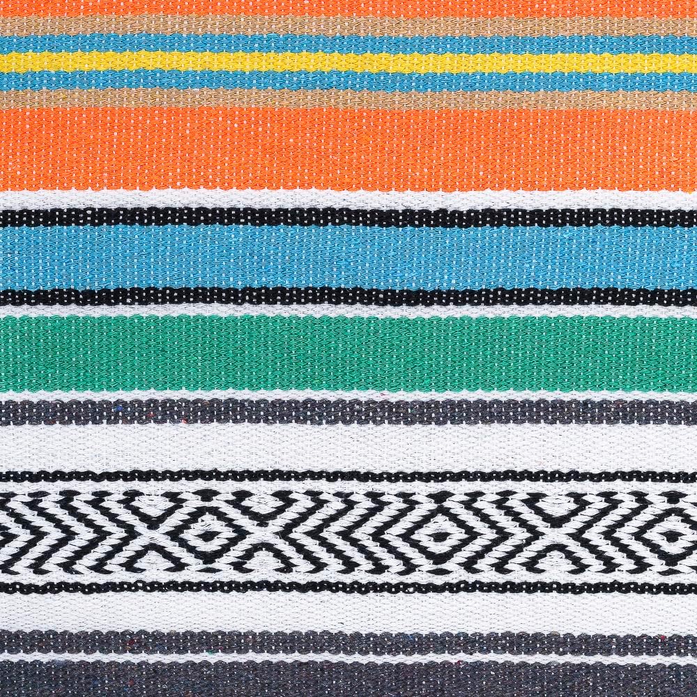 Airooglee 69" L x 51" W Large Mexican Blanket - Perfect as Yoga Outdoor Beach Serape Picnic Camping Woven Blanket, Boho Home Décor - Red