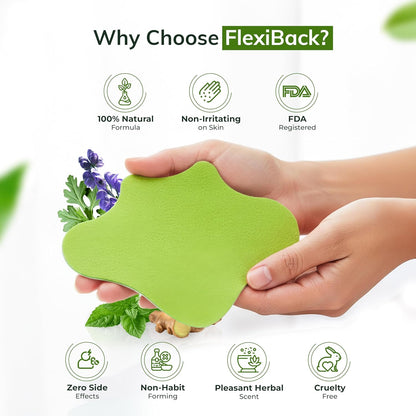 FLexiknee Warming Herbal Pain Patches for Knees w/ 12-Hour Extra Strength & Adhesion - Bone-on-Bone, Joint Ache, Muscle Soreness Support - 12 Heat Patches for Pain Relief for Knees, Back & Neck