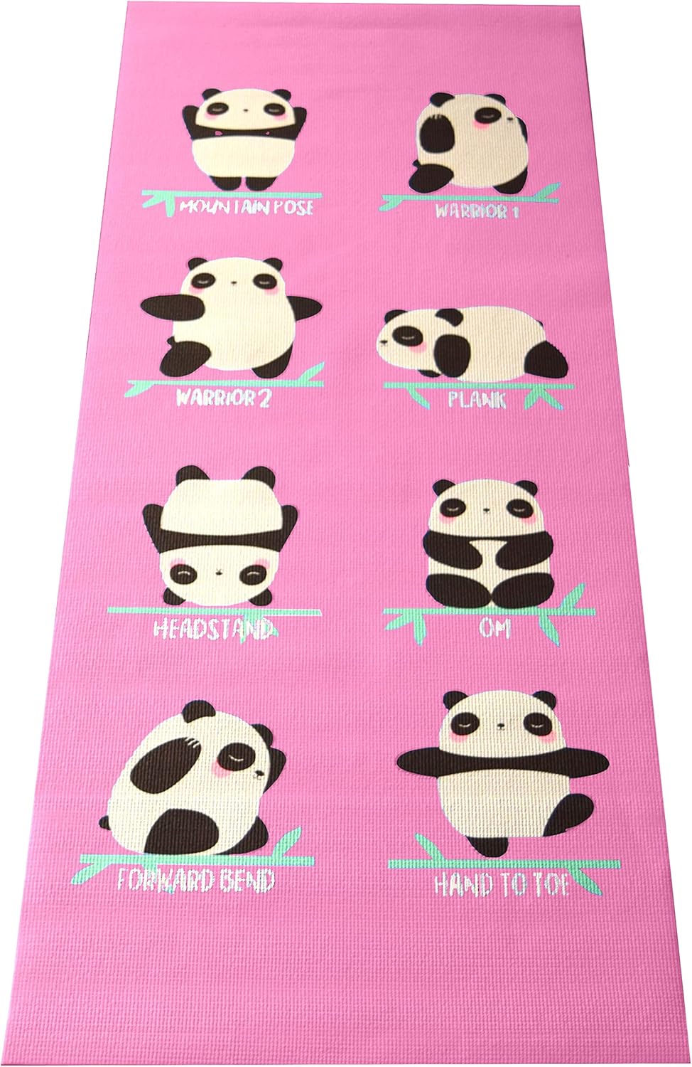 Bean Products Yoga Mat for Exercise - Non Slip Thick Comfortable Workout Floor Mat for Adults and Kids - Eco Friendly Foldable Yoga Mat for Yoga, Pilates, Gym and Stretching