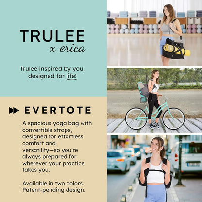Yoga Mat Bag 4-in-1 Backpack, Tote Bag, Cross Body, Shoulder Bag – Water-Resistant, Durable, with Pockets, fits Thick & XL Mats – Carrier for Women & Men Ideal for Gym, Pilates, and Travel