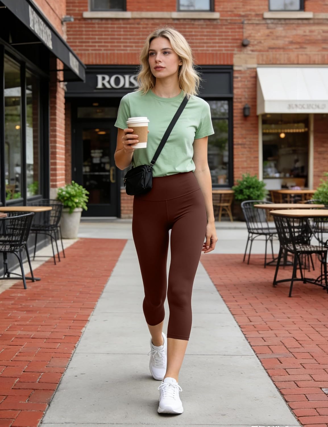 Blisset High Waist Leggings for Women - Opaque, Soft Tummy Control Athletic Pants for Yoga, Running, Workout and Gym