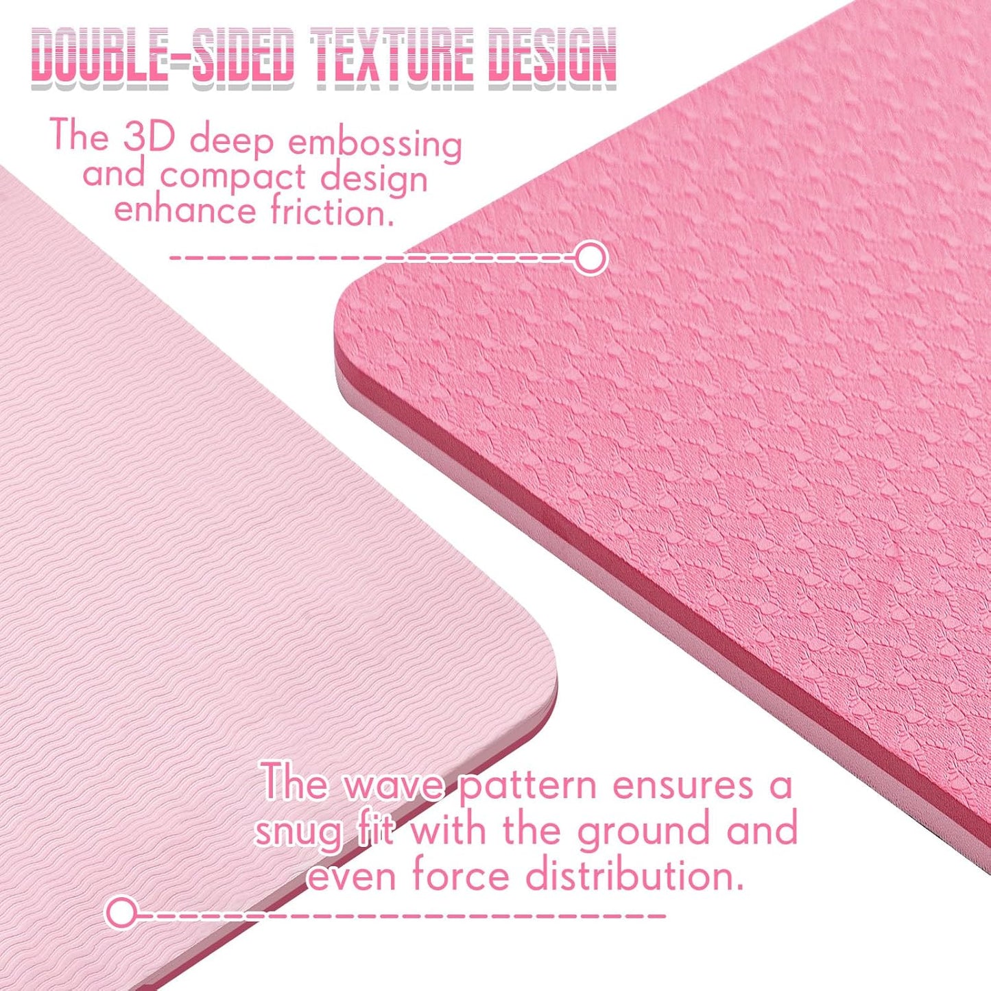 Briwooody Hanging Yoga Mat, Exercise Mat Non Slip Thick for Women and Men, Tear-resistant Fitness Pad with Reinforced Holes for Home Gym, Yoga, Pilates,stretching