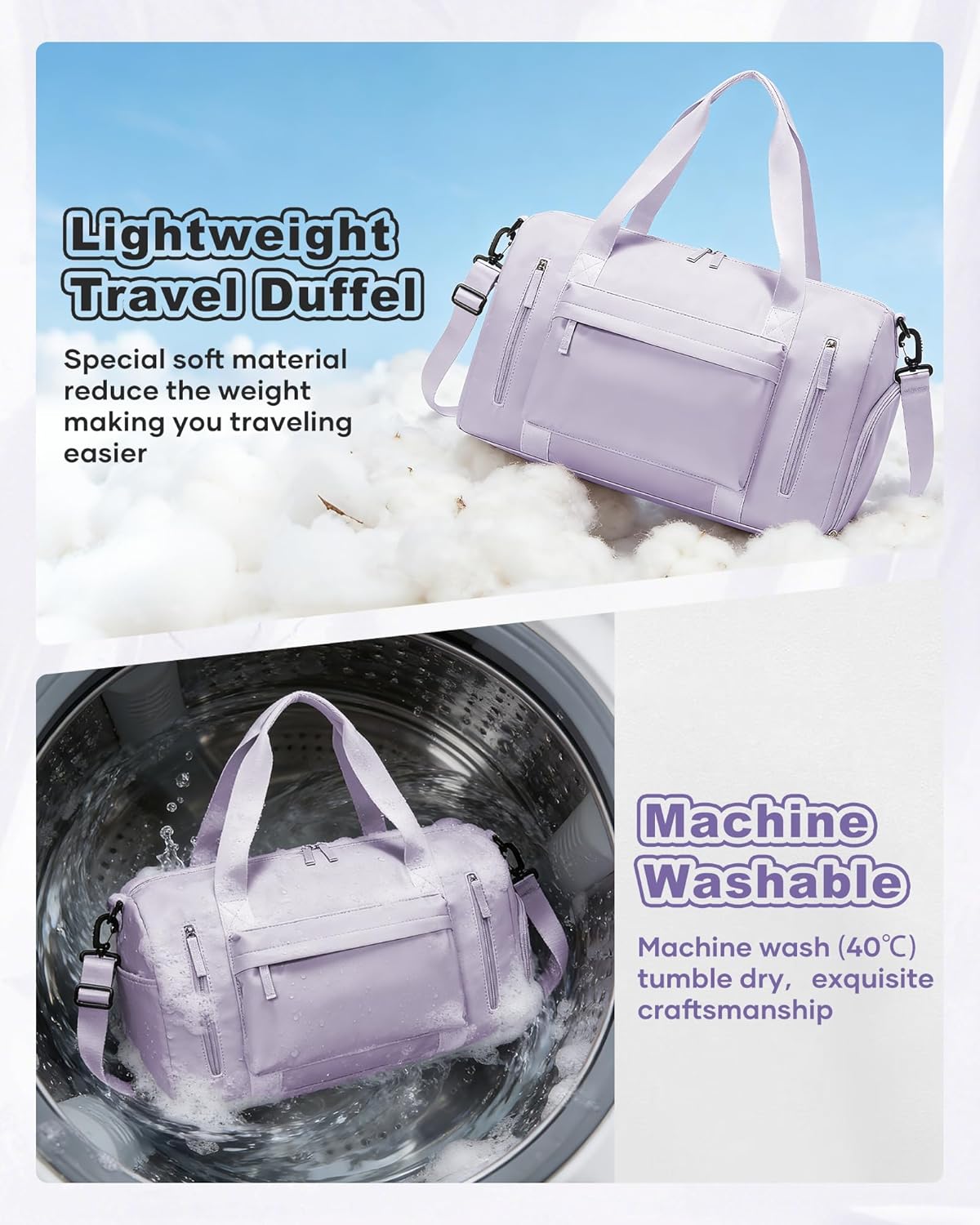 Gym Bag Womens Mens with Shoes Compartment and Wet Pocket Travel Duffel Bag for Women for Plane Sport Gym Tote Bags Swimming Yoga Waterproof Weekend Overnight Carry on Bag Hospital Holdalls - Colors A