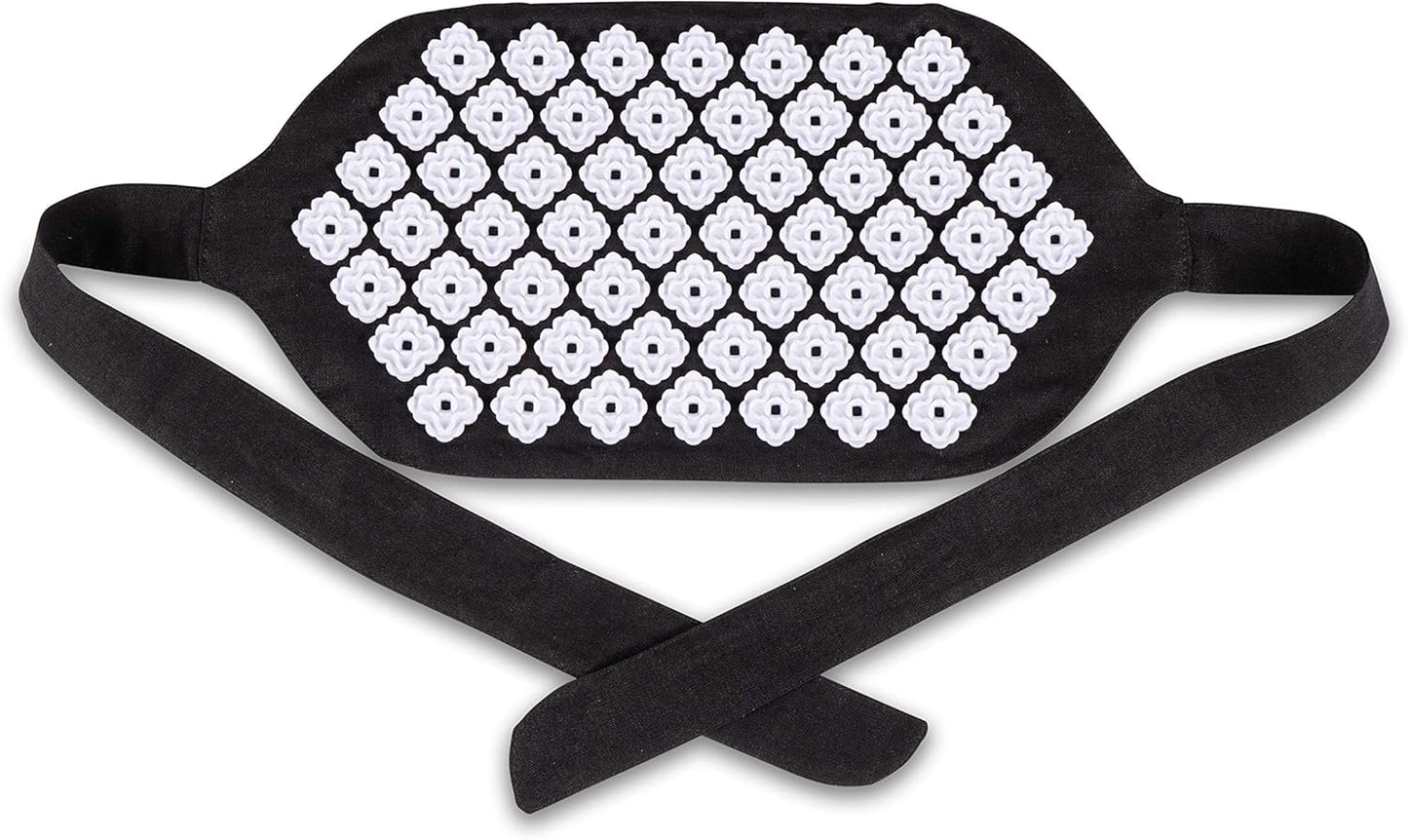 Kanjo Premium Acupressure Belt - Lightweight on-the-go Pain Relief - Relieves Back Pain - 100% Cotton Linen - Includes Carry Bag - Onyx