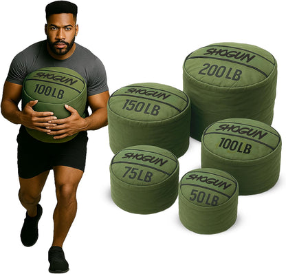 Shogun Sandbags for Working Out – Heavy Duty Workout Sandbag for Weight Training, Cross Training, Strongman, Fitness & Military Use – Adjustable Exercise Sand Bags for Full Body Training