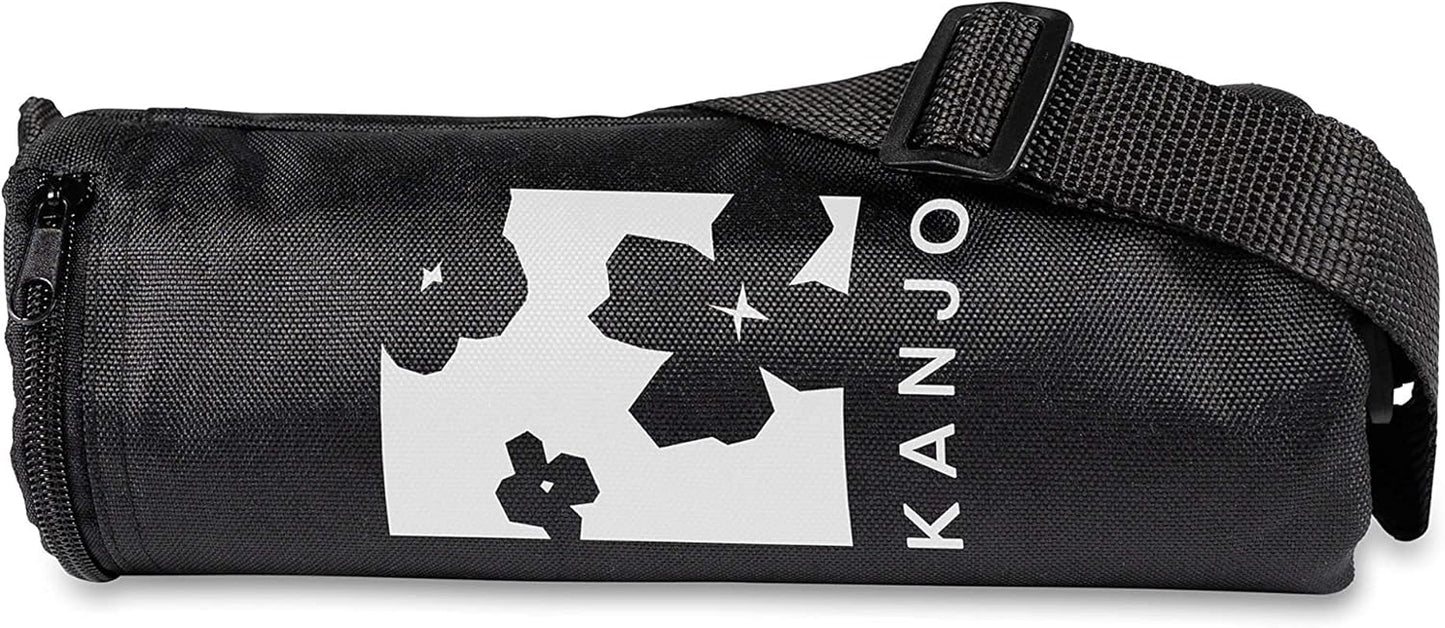 Kanjo Premium Acupressure Belt - Lightweight on-the-go Pain Relief - Relieves Back Pain - 100% Cotton Linen - Includes Carry Bag - Onyx