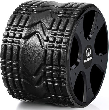 Back Roller, Back Wheel Targeted Back Pain Relief, Yoga Wheel Muscle Massage, Foam Roller for Trigger Point Therapy Physical, Stretching & Exercise, 880lbs Capacity, 10 Inch (Black+Acid Blue)