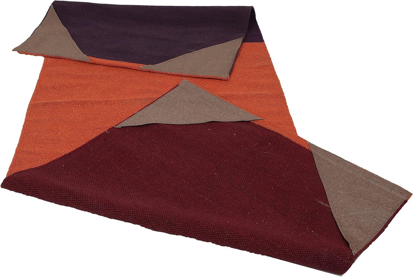 KD Yoga Rug Mat Convert Plastic Yoga Mat to Eco Friendly 100% Cotton Gripping with Corner Pocket