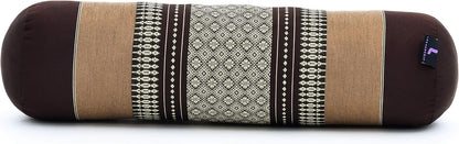 Leewadee Small Yoga Bolster – Shape-Retaining Cervical Neck Roll, Tube Pillow for Comfortable Reading, Kapok Filling, 22 x 6 x 6 inches
