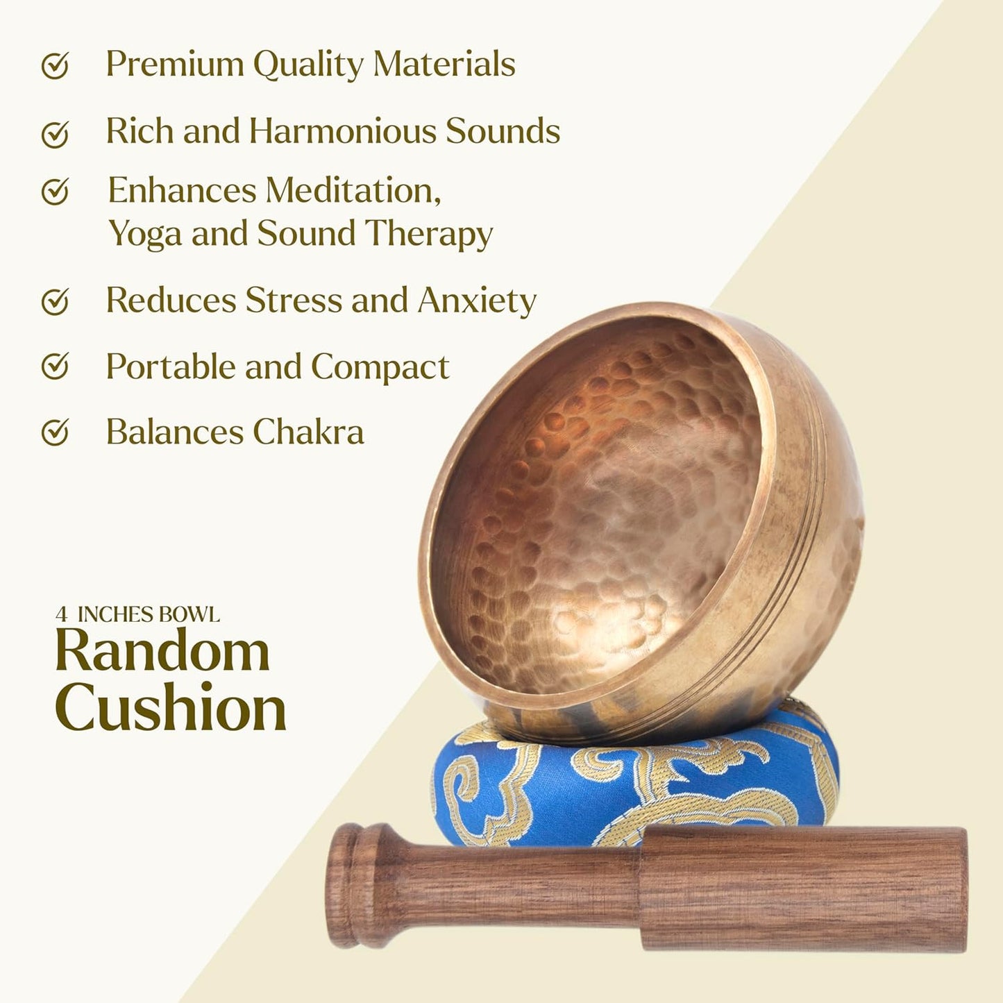 Tibetan Singing Bowl Set - Authentic Cuencos Tibetanos for Sound Healing, Meditation & Chakra Balancing - Includes Cushion, Mallet-Unique Spiritual Gifts for Women and Men (7 Chakra Hand Hammered Set)