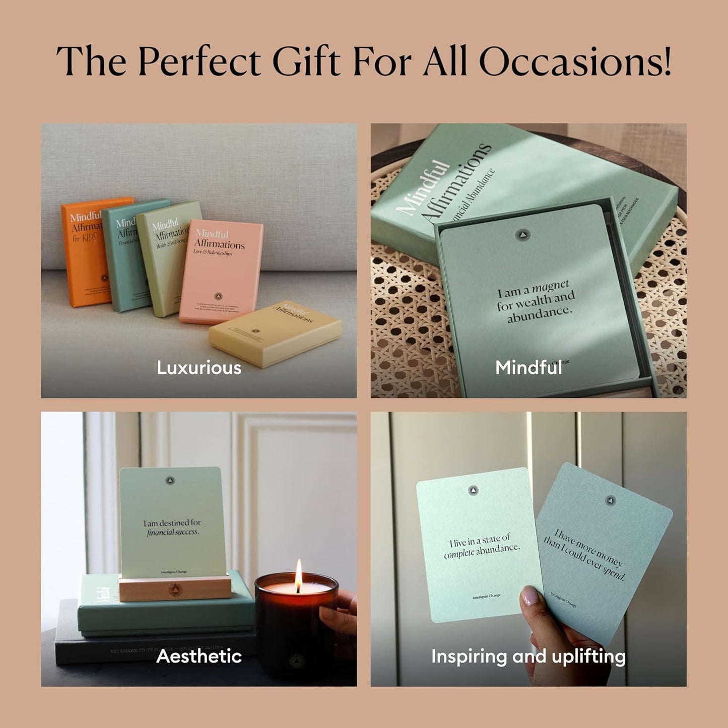 Intelligent Change Mindful Affirmation Cards for Health and Wellbeing