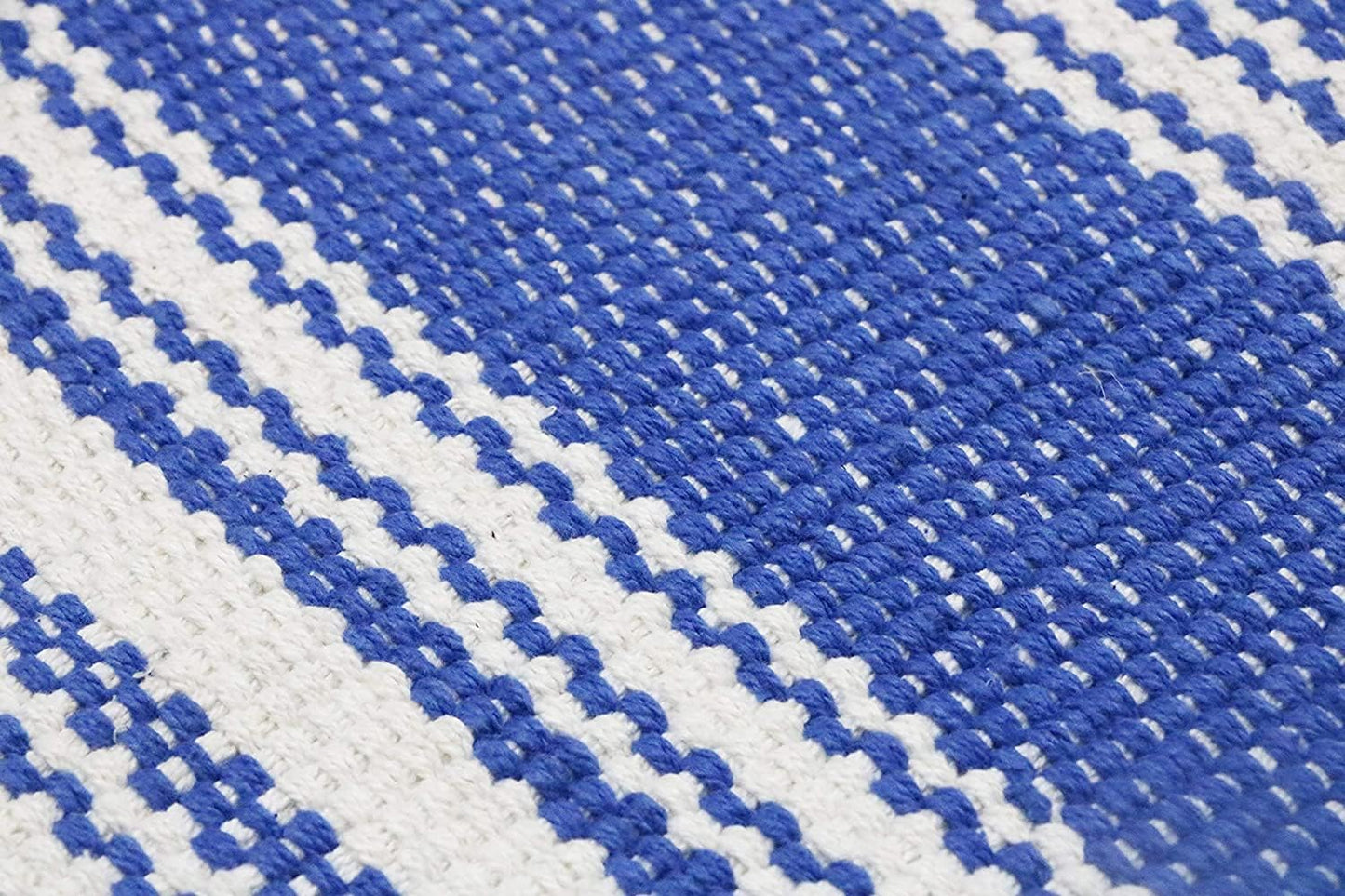 Hand Woven 100% Cotton Yoga Mat- Thick Handloom Made in India- for Gym Floor Exercise - Runner for Bedroom