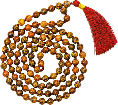 Amazing Gemstone 108 Beads Handmade Mala (Knotted, Rudraksha) - Colors A