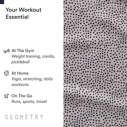 GEOMETRY Gym Towel for Working Out - Compact & Quick Dry, Super Absorbent Microfiber Sweat Towel - Premium Microfiber for Gym - Zig, 16" x 30", 1 Piece