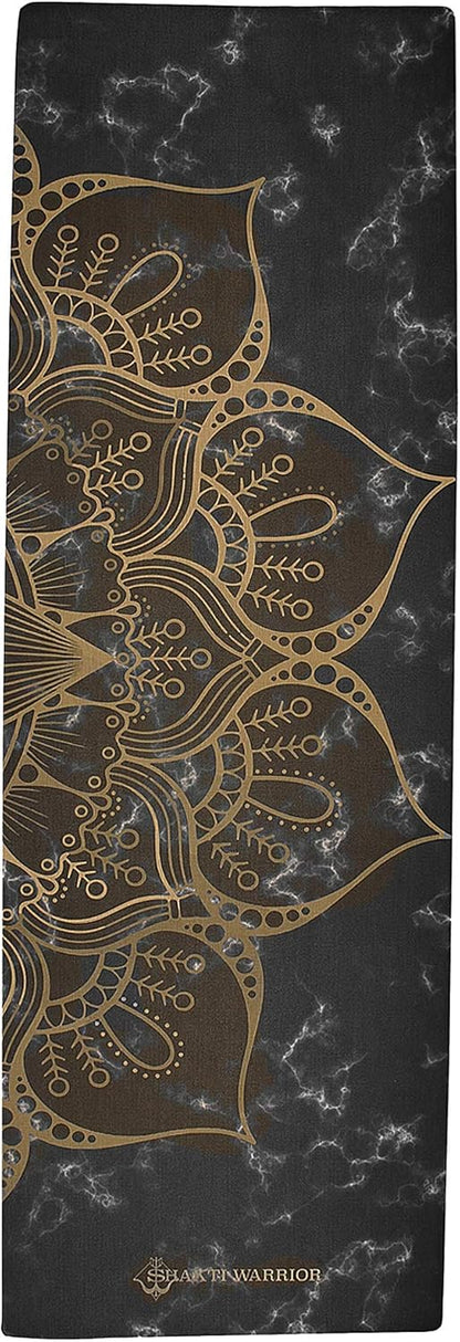 Shakti Warrior Pro Hemp Mat - Artist Designed, Premium Printed Eco-Friendly Non-Slip mat, Great for Regular & Hot Yoga, Pilates, Workouts 72 inch x 24 inch x 3mm Thick