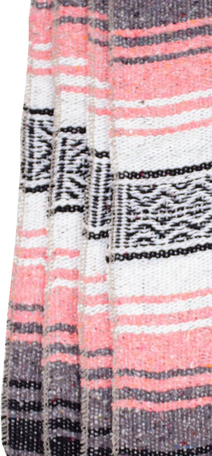 Canyon Creek Authentic Mexican Yoga Falsa Blanket (Coral)