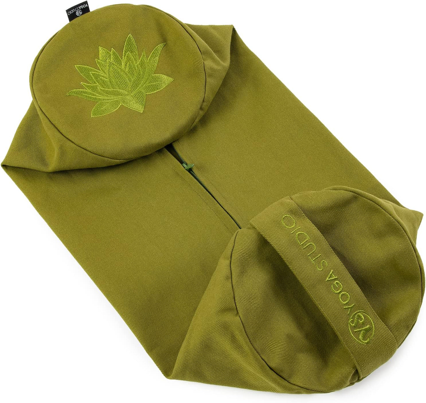 Yoga Studio Spare Organic Cotton Bolster Covers With Handle And Zipper (Natural Hemp)
