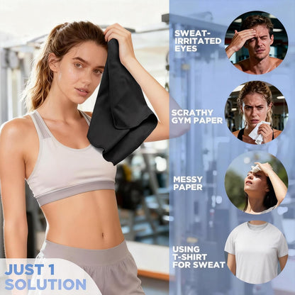 Microfiber Quick Dry Gym Towel, Lint Free Odor-Free Absorbent Fiber, Fast Drying, Men & Women Workout Gear for Body Sweat, Working Out, Towels (Grey, 5Pack - 16 * 27Inch)