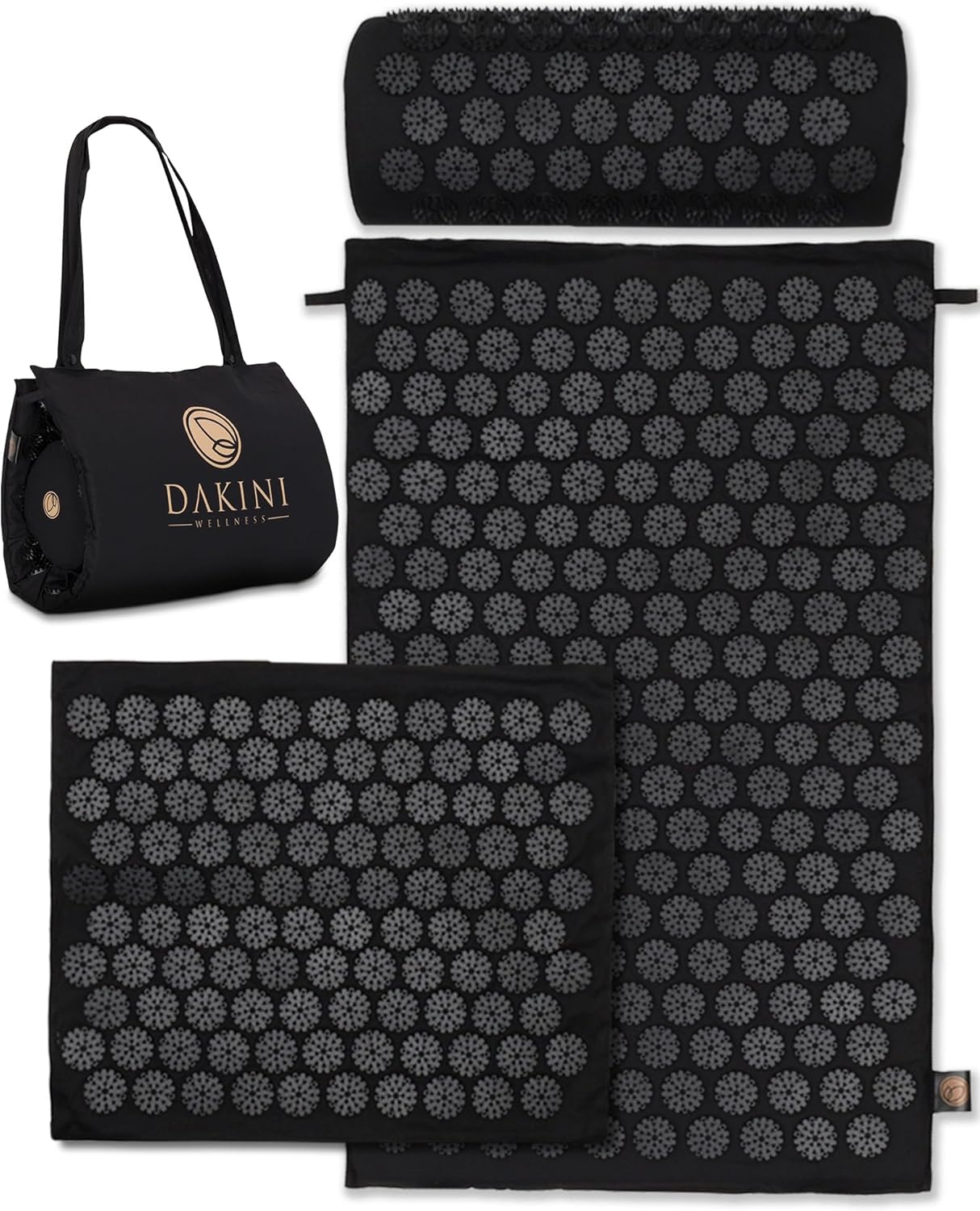 Dakini Acupressure Mat and Pillow Set with Mini Pad - Acupuncture Mat Full Body Pain Relief