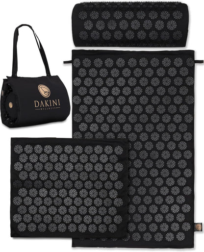 Dakini Acupressure Mat and Pillow Set with Mini Pad - Acupuncture Mat Full Body Pain Relief