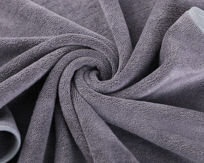 Microfiber Gym Towels Bigger Size Super Soft for Exercise Fitness, Sports, Workout, 380-GSM 15-Inch x 31-Inch Quick-Drying Towels (3 Pack, Grey+Blue+Purple)