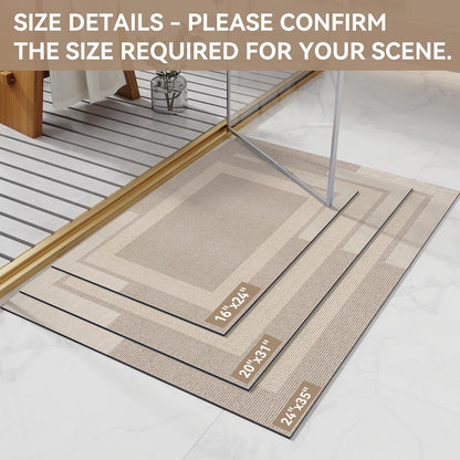 YDKGL Non Slip Long Bath Mat Bathroom Runner, Rubber Backing Ultra Thin Bathroom Rugs Fit Under Door Quick Dry Super Absorbent Washable Bath Rug Shower Mat for Bathtub Sink Floor, Dark Gray 17"x47"