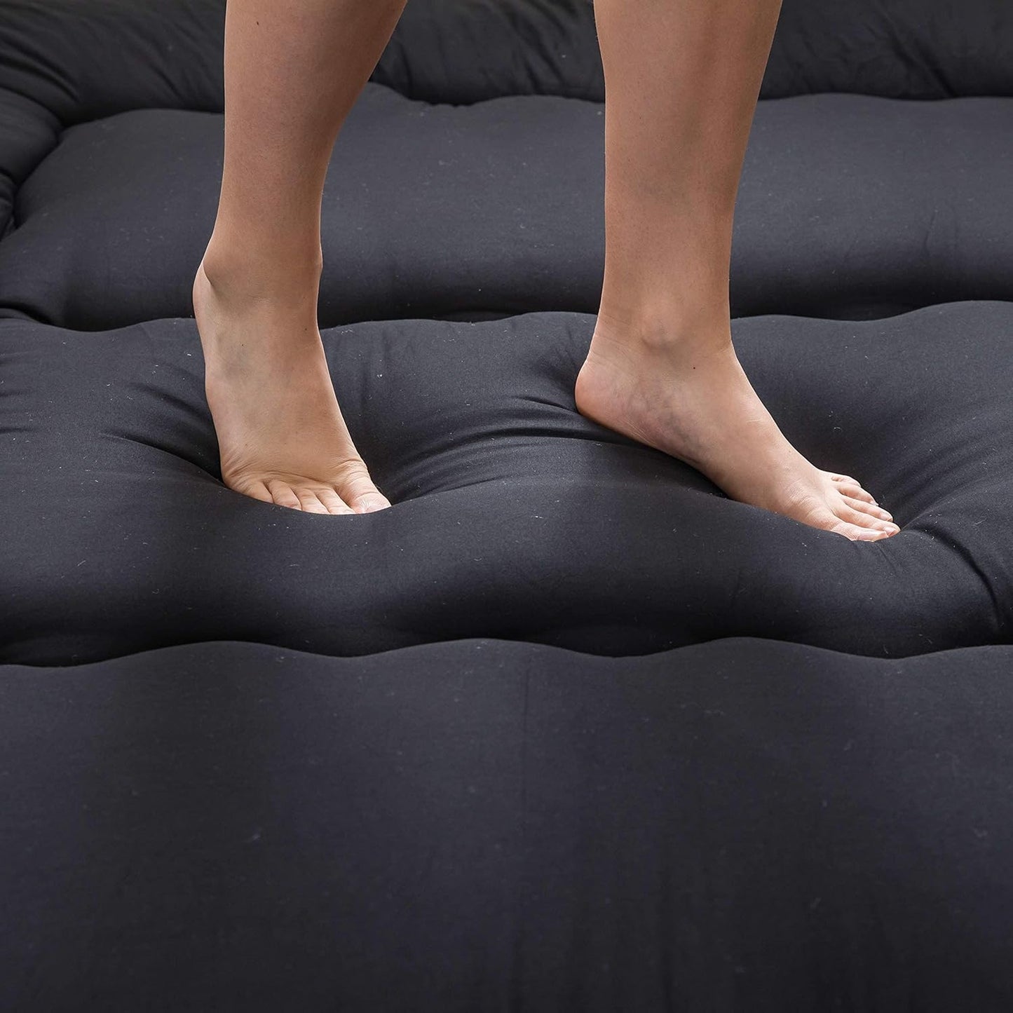 MAXYOYO Bohemian Retro Mattress Boho Floral Japanese Futon Mattress Tatami Floor Mat Foldable Portable Camping, Sleeping Pad, Lounger Couch Bed Full Size