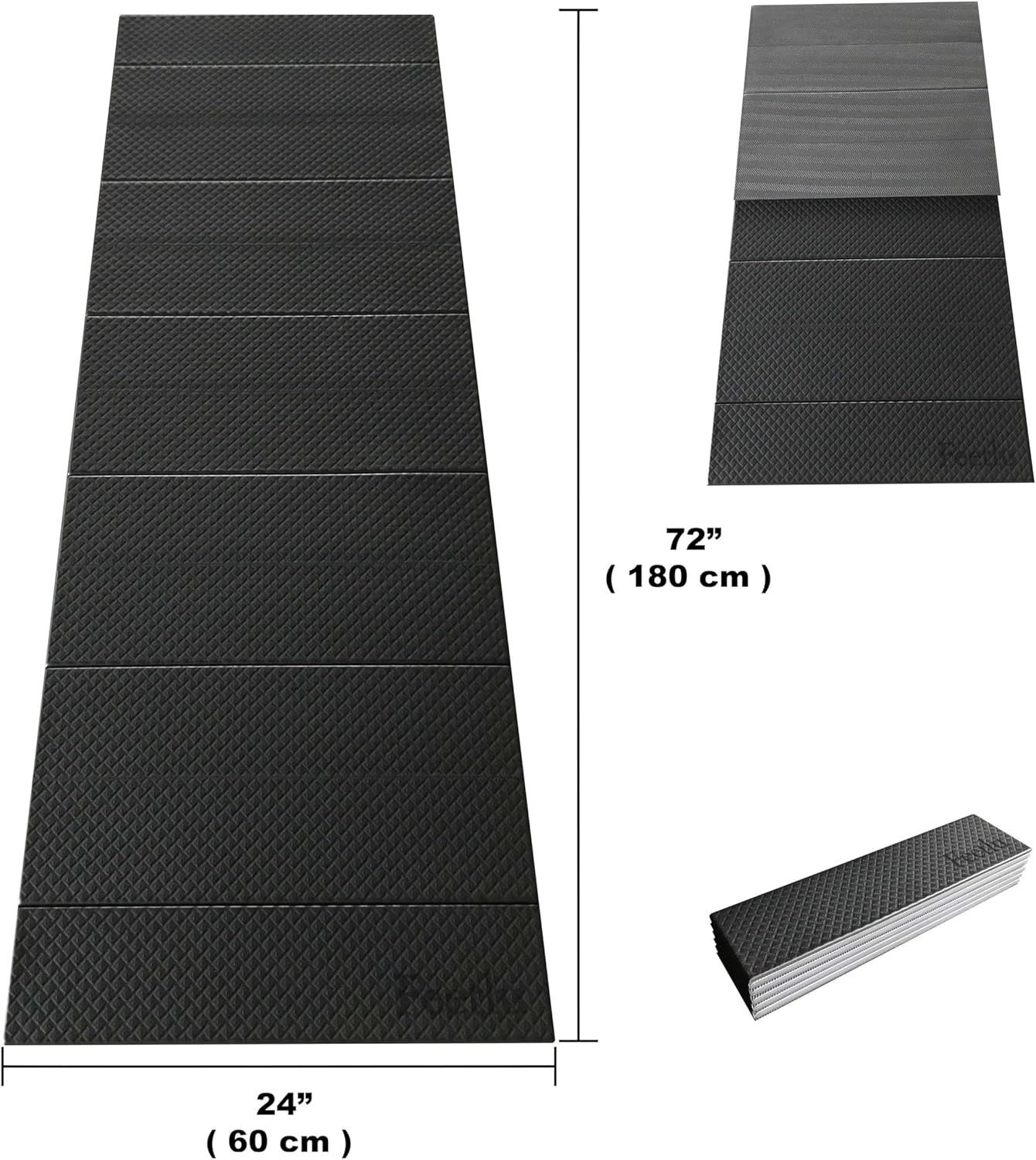 Foldable Yoga Exercise Mat – Lightweight, Anti-Slip, and Easy to Store for Yoga, Pilates, Home Workouts, and Floor Exercises