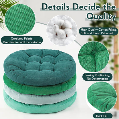 Jerify Floor Pillow Cushions Large Round Square Large Meditation Floor Pillow for Classroom Adult Meditation Picnic Party Seating Learning Daycare School(Square,Mixed Colors,4 Pcs)